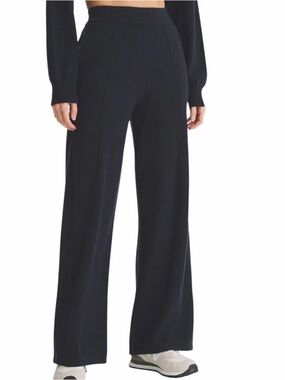 NAADAM Washable Cashmere Wide Leg Pants in Indigo, Dark Navy Blue Size Medium